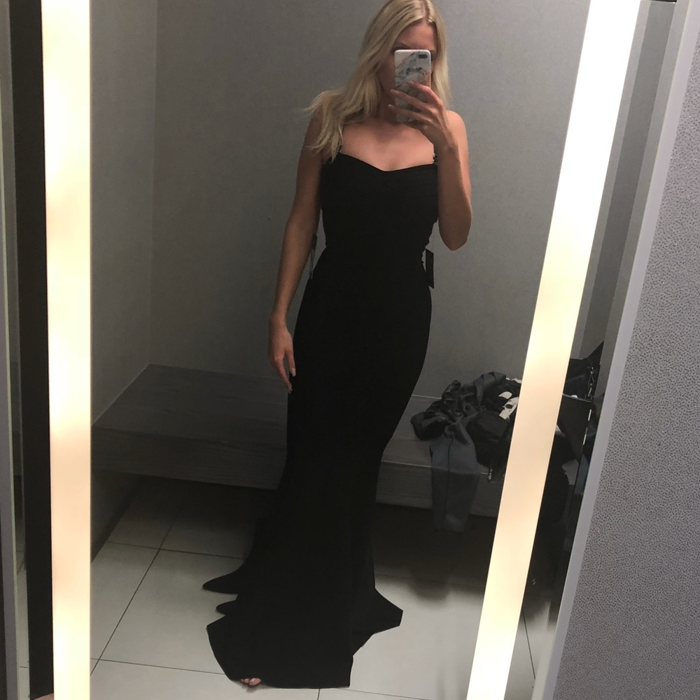 Marciano black bodycon maxi dress - size XS